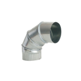 Gas Flue Elbow 125mm 90 Degree