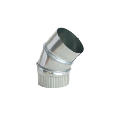 Gas Flue Elbow 100mm 45 Degree