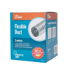 3m Flexible Aluminium Foil Duct 125mm