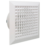 Plastic Snap In Egg Crate Grille 150mm